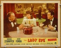 v599 LADY EVE movie lobby card R49 Preston Sturges, Barbara Stanwyck
