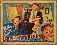 v600 LADY FROM NOWHERE movie lobby card '36 two images of Mary Astor!