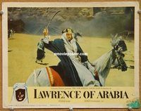 v608 LAWRENCE OF ARABIA movie lobby card '62 David Lean classic!