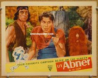 v615 LI'L ABNER movie lobby card R47 Buster Keaton & Schmoo!