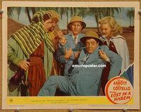 v627 LOST IN A HAREM movie lobby card #8 '44 Abbott & Costello!
