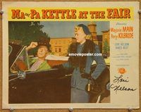 v635 MA & PA KETTLE AT THE FAIR signed movie lobby card #4 '52 Nelson