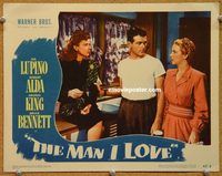 v646 MAN I LOVE movie lobby card '47 bad girl Ida Lupino!