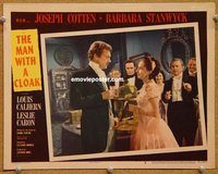 v652 MAN WITH A CLOAK movie lobby card #8 '51 Barbara Stanwyck, Cotten