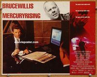 v665 MERCURY RISING movie lobby card '98 Bruce Willis, Alec Baldwin
