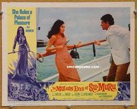 v674 MILLION EYES OF SU-MURU movie lobby card #7 '67 Frankie Avalon