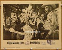 v675 MISFITS movie lobby card #6 '61 Clark Gable, Monroe, Clift