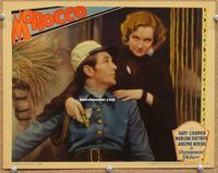 v002 MOROCCO movie lobby card '30 best Gary Cooper & Marlene Dietrich!