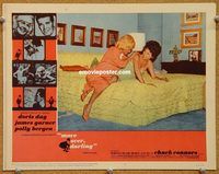 v688 MOVE OVER DARLING movie lobby card #6 '64 Doris Day catfighting!