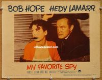 v702 MY FAVORITE SPY movie lobby card #8 '51 Bob Hope, Hedy Lamarr