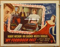 v703 MY FORBIDDEN PAST movie lobby card #3 '51 Ava Gardner, Douglas