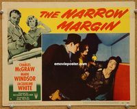v708 NARROW MARGIN movie lobby card #7 '51 Marie Windsor, McGraw