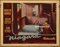 v711 NIAGARA movie lobby card #8 '53 Marilyn Monroe, Joseph Cotten