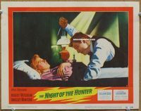 v717 NIGHT OF THE HUNTER movie lobby card #2 '55 Robert Mitchum stabs!