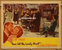 v727 NONE BUT THE LONELY HEART movie lobby card '44 Cary Grant, piano!