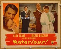 v736 NOTORIOUS movie lobby card #8 '46 Cary Grant, Ingrid Bergman