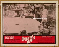 v755 OPERATION ATLANTIS movie lobby card '65 Spanish secret agents!