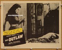 v761 OUTLAW #2 movie lobby card R50 sexy Jane Russell, Howard Hughes