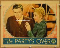 v770 PARTY'S OVER movie lobby card '34 sad Stuart Erwin!