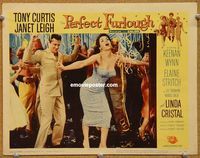 v778 PERFECT FURLOUGH movie lobby card #5 '58 Tony Curtis, Cristal