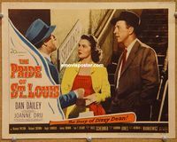 v791 PRIDE OF ST LOUIS movie lobby card #7 '52 baseball, Dan Dailey