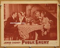 v795 PUBLIC ENEMY movie lobby card #8 R54 James Cagney, Jean Harlow
