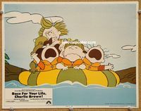 v800 RACE FOR YOUR LIFE CHARLIE BROWN movie lobby card #2 '77 Schulz