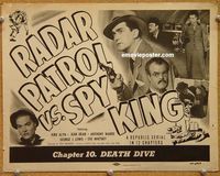 v172 RADAR PATROL VS SPY KING Chap 10 title movie lobby card '49 serial!