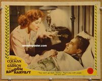v030 RANDOM HARVEST #4 movie lobby card '42 Garson nurses Colman!