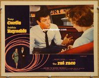 v807 RAT RACE movie lobby card #1 '60 Tony Curtis, Debbie Reynolds