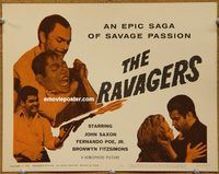 v808 RAVAGERS movie lobby card #2 '65 John Saxon, World War II