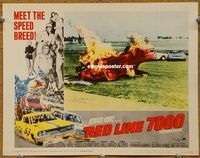 v814 RED LINE 7000 movie lobby card #5 '65 car racing, Howard Hawks