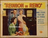 v819 REUNION IN RENO movie lobby card #7 '51 Mark Stevens, Dow