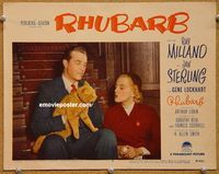 v821 RHUBARB movie lobby card #2 '51 baseball fantasy about rich cat!