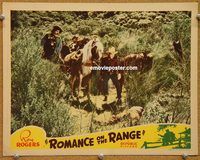 v827 ROMANCE ON THE RANGE movie lobby card '42 Roy Rogers, Hayes