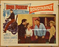 v832 ROUSTABOUT movie lobby card #2 '64 Elvis Presley, Stanwyck