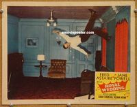 v834 ROYAL WEDDING movie lobby card #5 '51 classic ceiling dance!