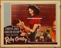 v835 RUBY GENTRY movie lobby card #8 '53 Jennifer Jones, Heston