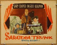 v848 SARATOGA TRUNK movie lobby card '45 Ingrid Bergman on train!