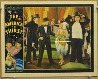 v855 SEE AMERICA THIRST movie lobby card '30 Langdon, prohibition!