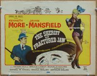 v177 SHERIFF OF FRACTURED JAW title movie lobby card '59 Jayne Mansfield