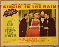 v876 SINGIN' IN THE RAIN movie lobby card #4 '52 Gene Kelly & Hagen!