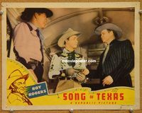 v890 SONG OF TEXAS movie lobby card '43 Roy Rogers, Barton MacLane