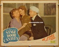 v910 STAGE DOOR CANTEEN movie lobby card '43 Bergen & McCarthy!