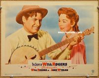 v920 STORY OF WILL ROGERS movie lobby card #1 '52 biography, Jane Wyman