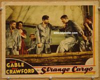 v921 STRANGE CARGO movie lobby card '40 Clark Gable, Joan Crawford