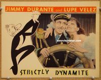 v929 STRICTLY DYNAMITE movie lobby card '34 great Hirschfeld art!