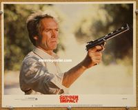 v935 SUDDEN IMPACT movie lobby card #8 '83 Clint Eastwood w/big gun!