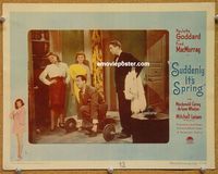v936 SUDDENLY IT'S SPRING movie lobby card #6 '46 Paulette Goddard