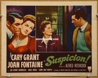 v951 SUSPICION movie lobby card #7 R53 Hitchcock, Cary Grant